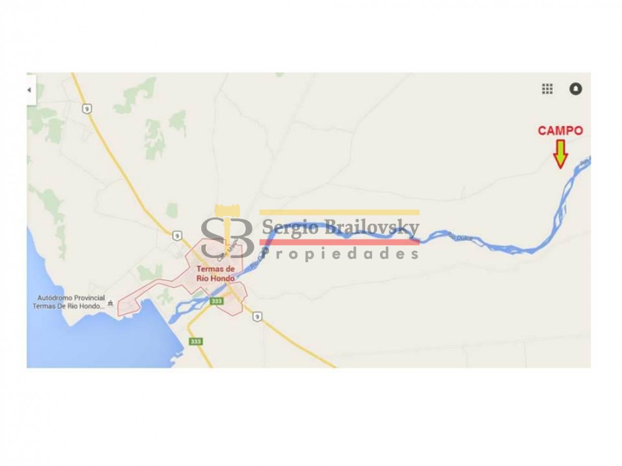 Venta Campo de 255Ha En Termas De Rio Hondo- Ruta 52 KM 15