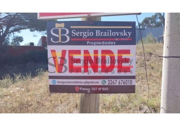 Lote en Venta Excelente Ubicacion Villa Gesell